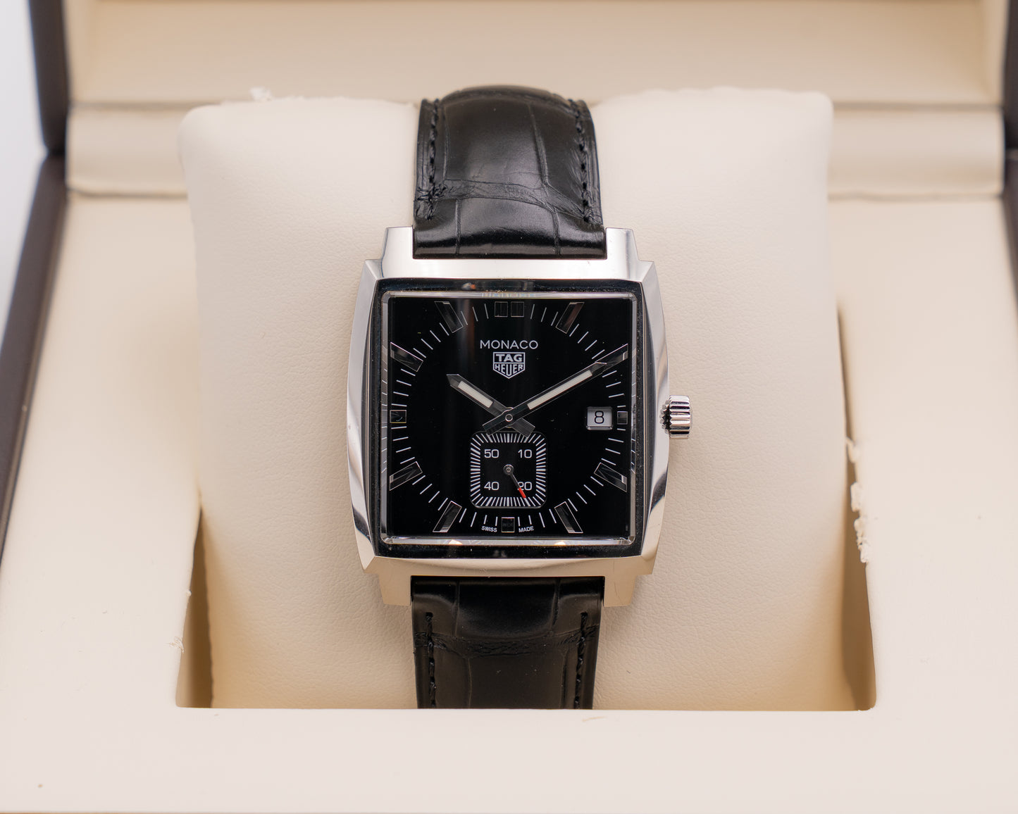 Tag Heuer Monaco 37mm WAW131 Black Dial Quartz