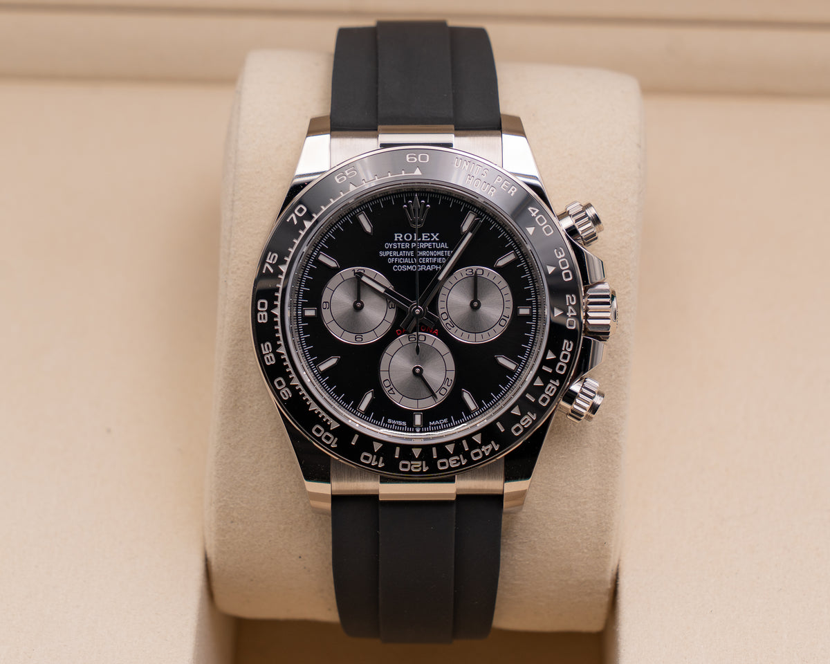 Like New Wood Card Rolex Daytona 40mm 126519LN White Gold Chronograph 2026