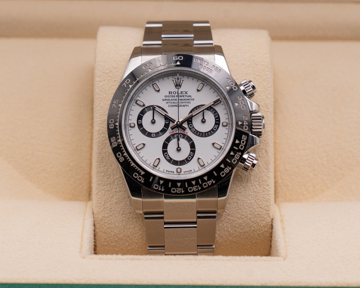 Rolex Daytona 40mm 116500LN Panda White Dial 2018