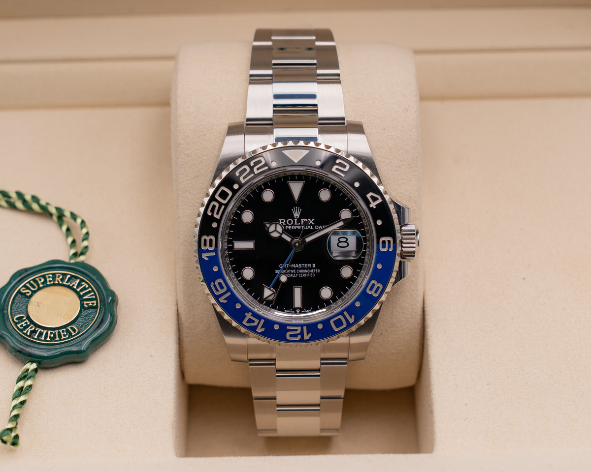 Unworn Rolex GMT-Master II 40mm 126710BLNR  "Batman" On Oyster 2025