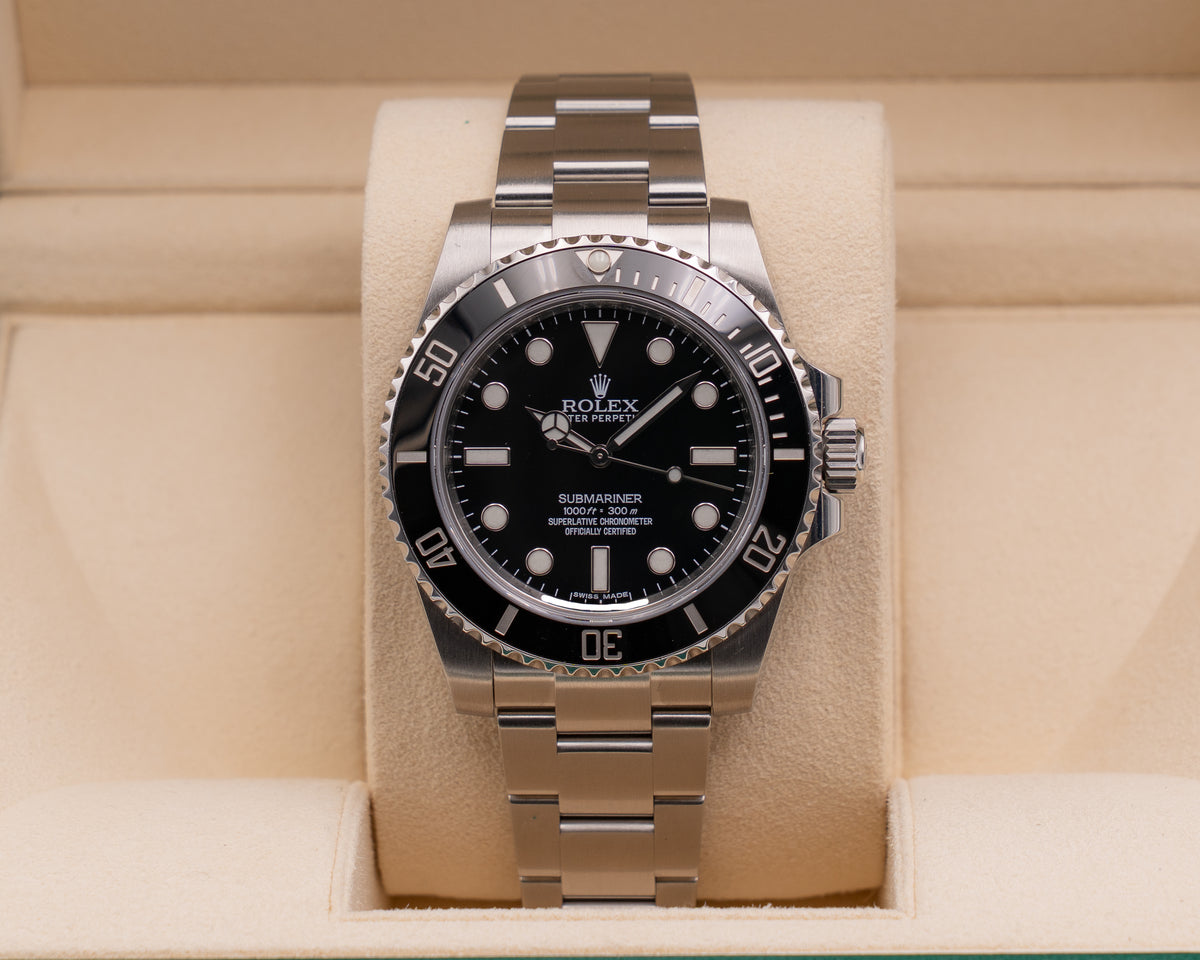 Rolex Submariner No-Date 40mm 114060 Black Dial On Oyster 2015
