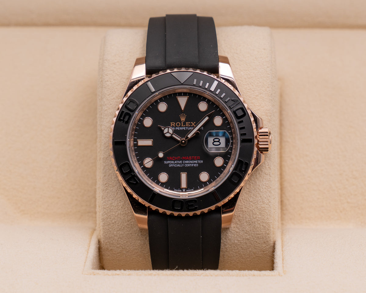 Rolex Yacht-Master 40mm 126655 Rose Gold On OysterFlex 2023