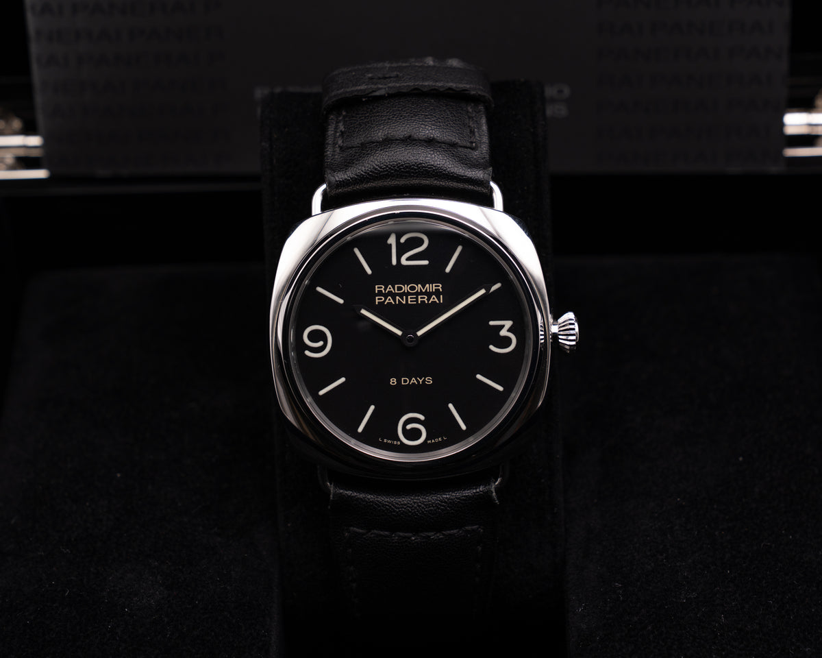 Panerai Radiomir 45mm Pam00610 Black Seal 8 Days Accaio