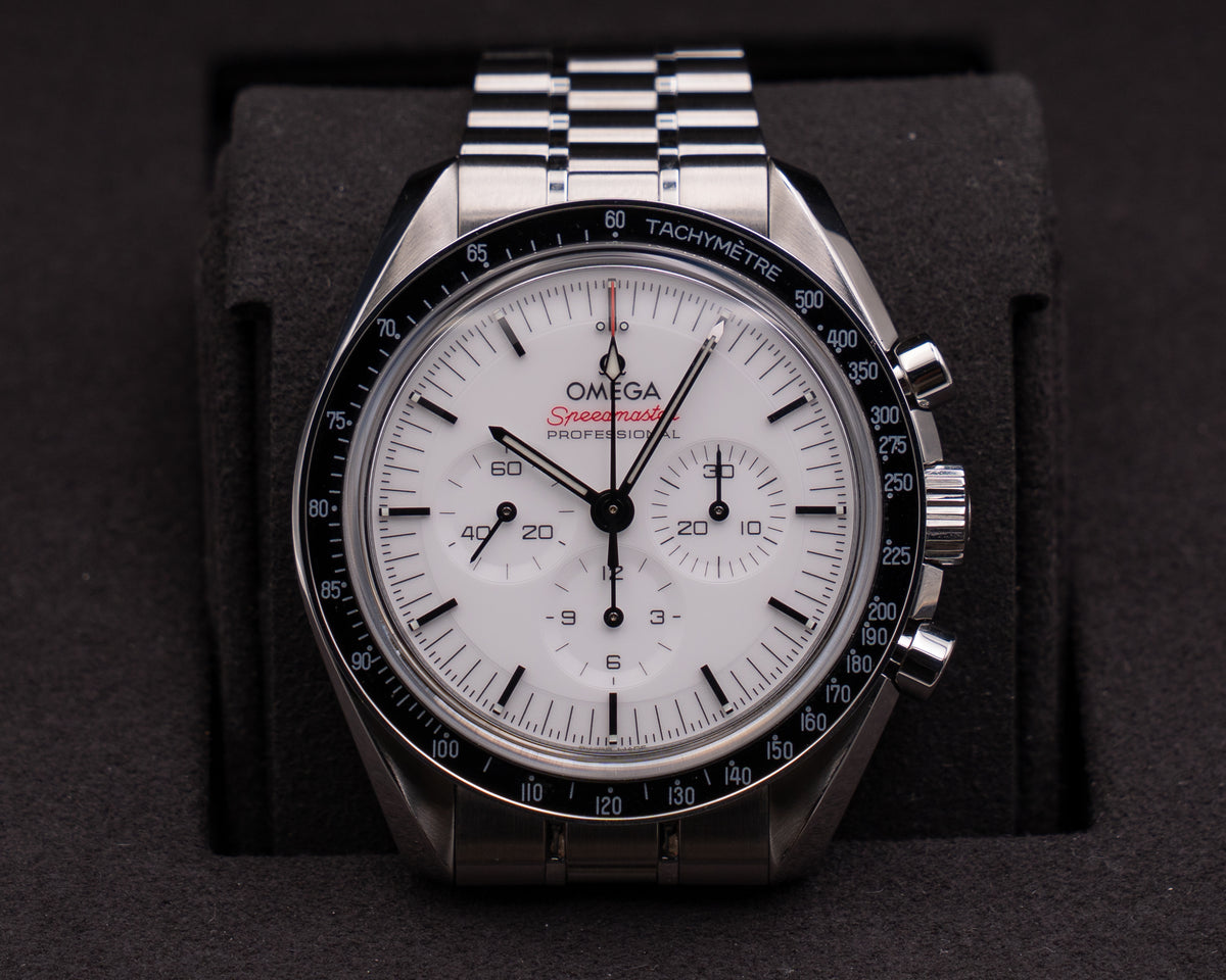 Omega Speedmaster 42mm 310.30.42.50.04.001 White Moon Watch 2026
