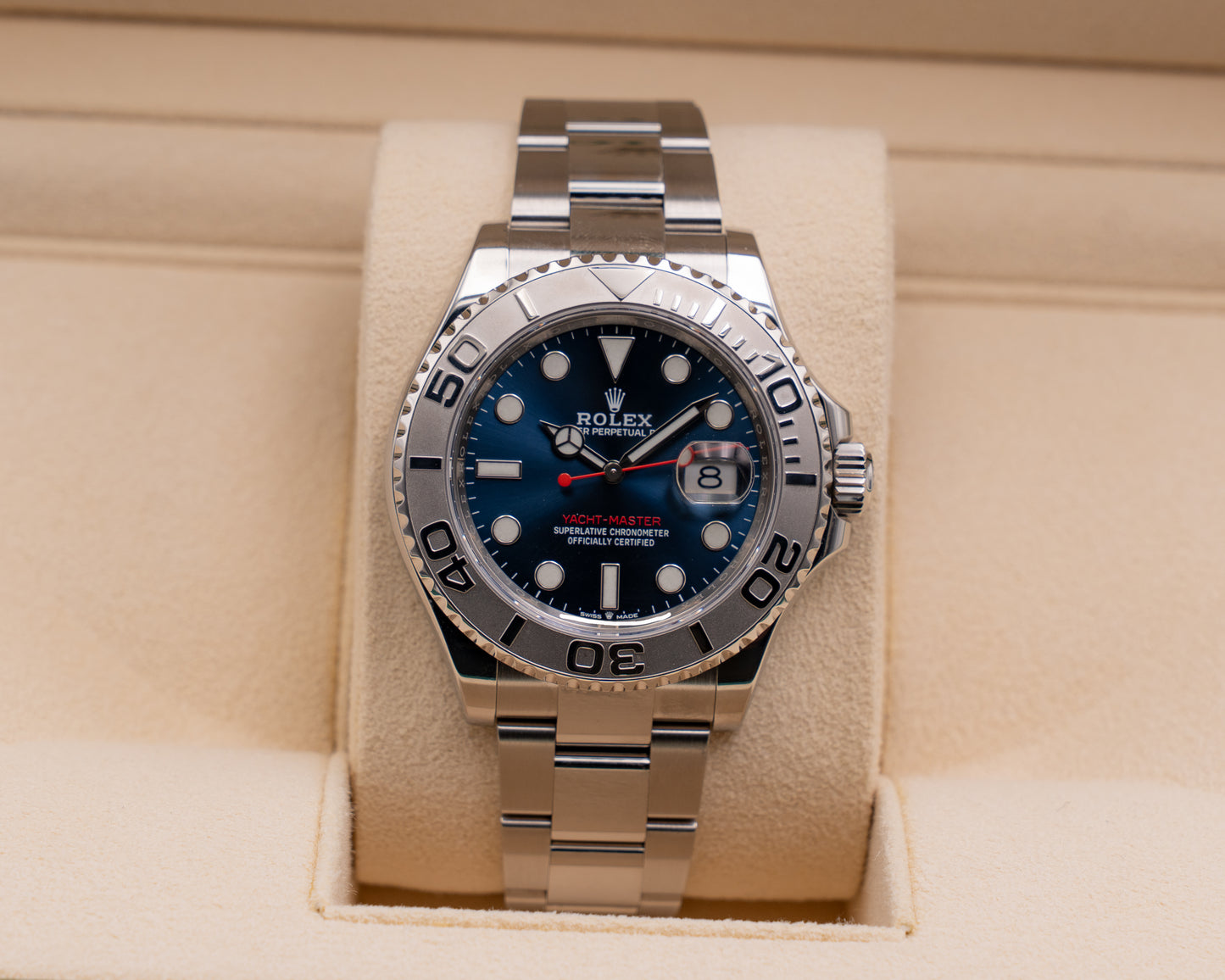Rolex Yacht-Master 40mm 126622 Steel and Platinum Blue Dial 2025