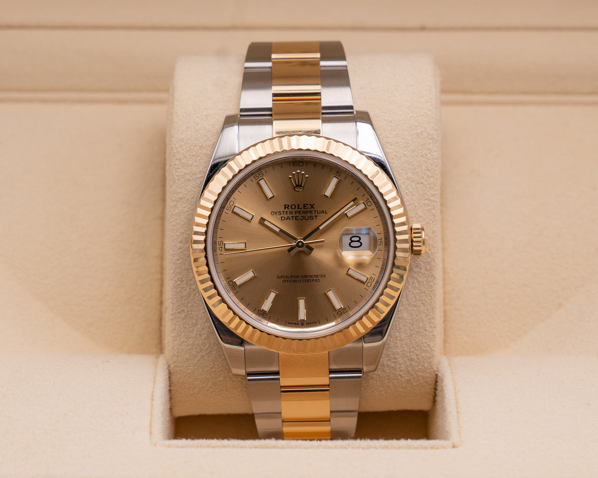 Rolex Datejust 41mm 126333 Fluted Champagne Dial 2019