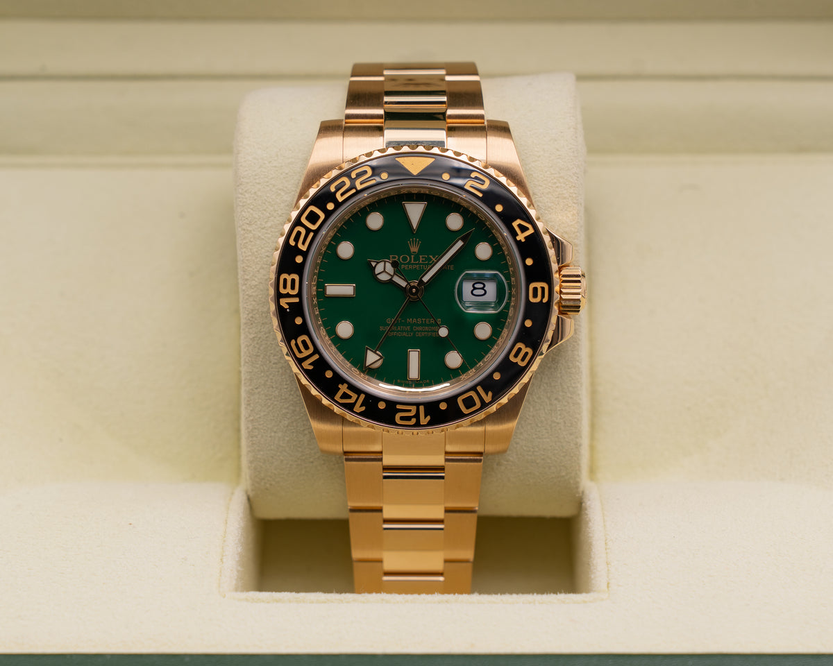 Rolex GMT Master II 40mm 116718 Green Dial Anniversary 2009