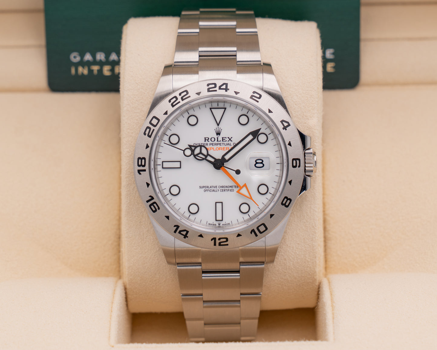 Unworn Rolex EXPLORER II 42mm 226570 White Dial 2026 Wooden Card
