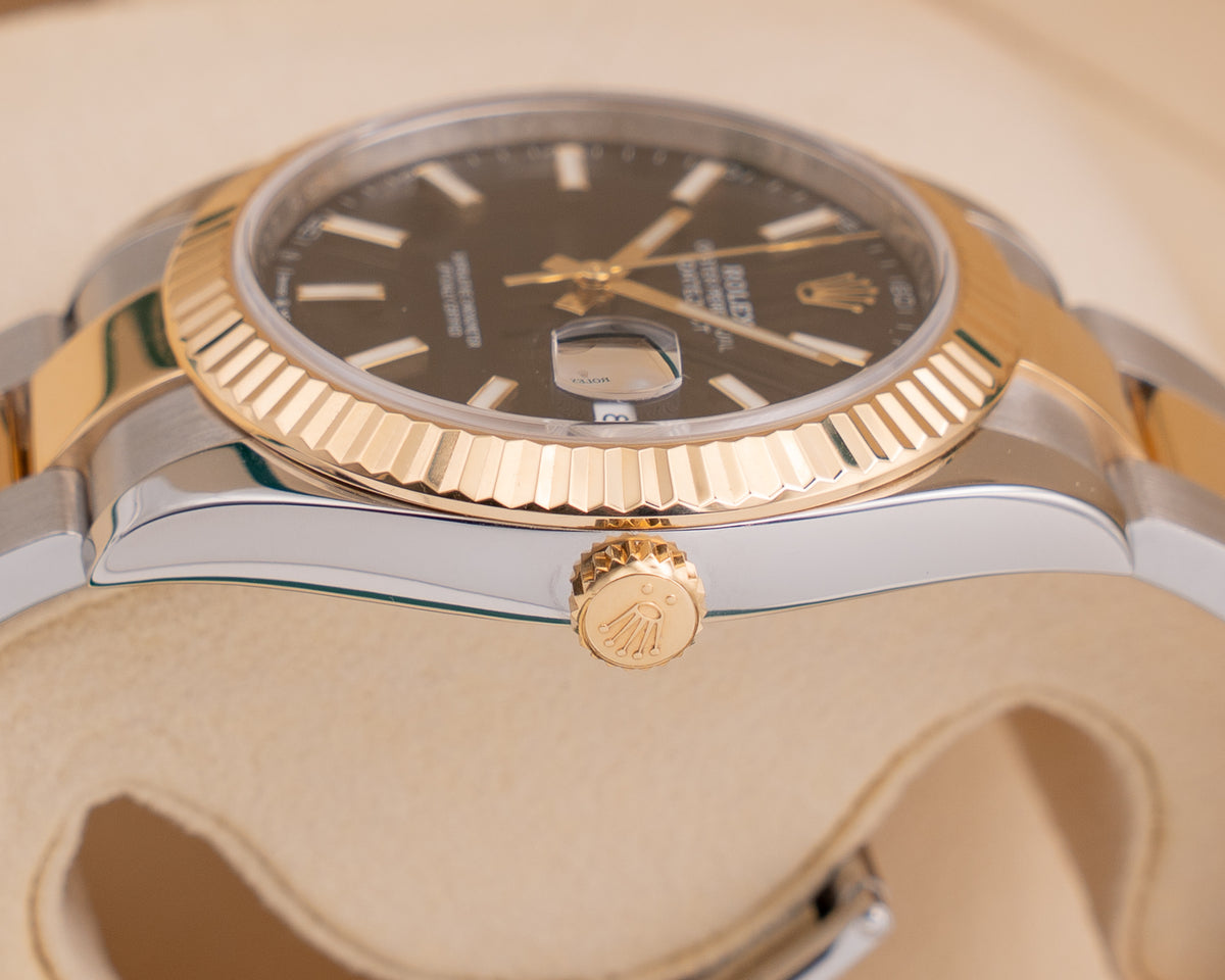 Rolex Datejust 41mm 126333  Fluted Black Dial On Oyster 2022