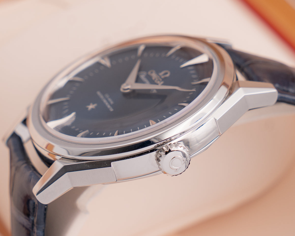 Omega Constellation 39mm 140.13.39.21.03.001 Observatory lue Leather Strap 2026