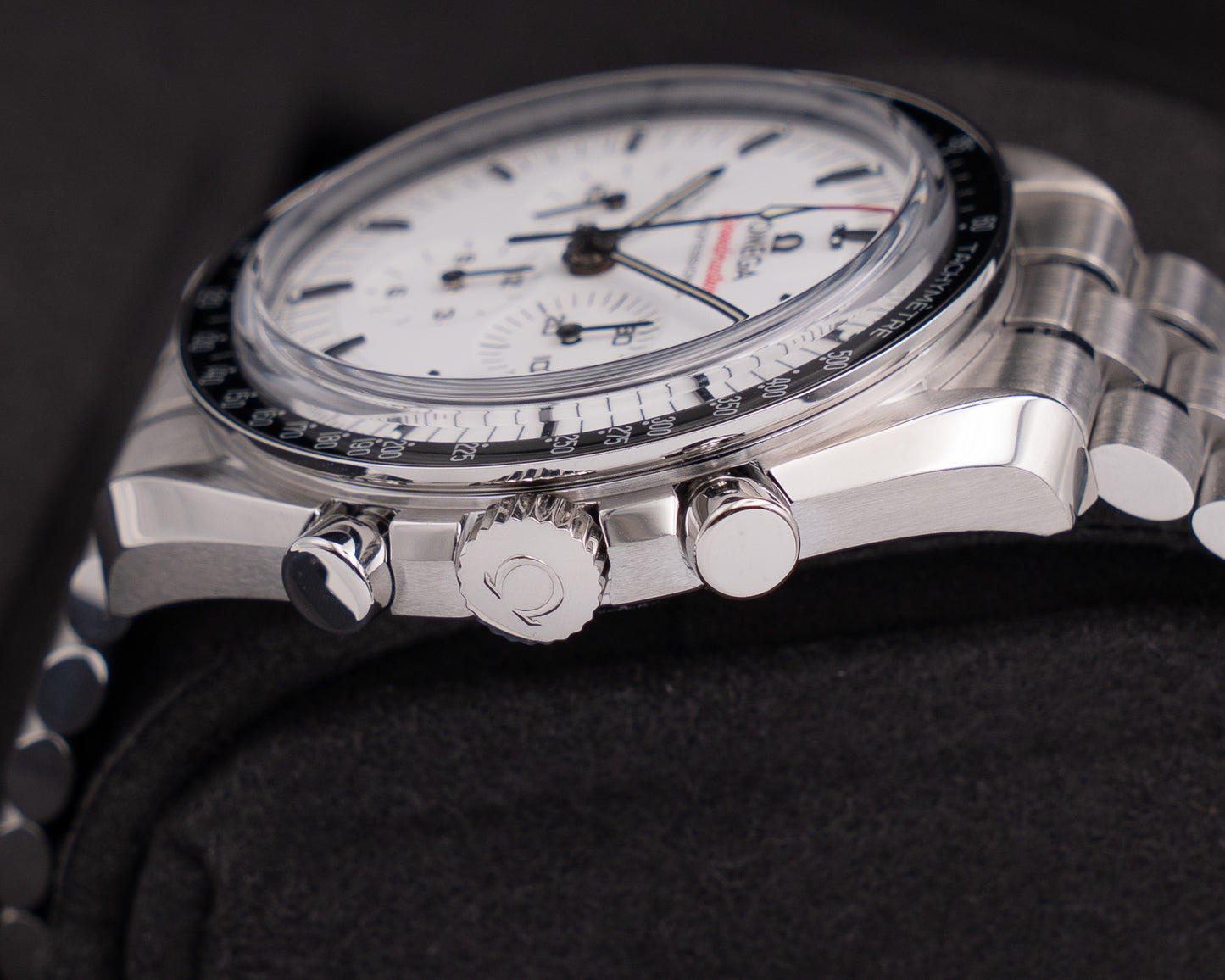 Omega Speedmaster 42mm 31030425004001 White Dial Chronograph