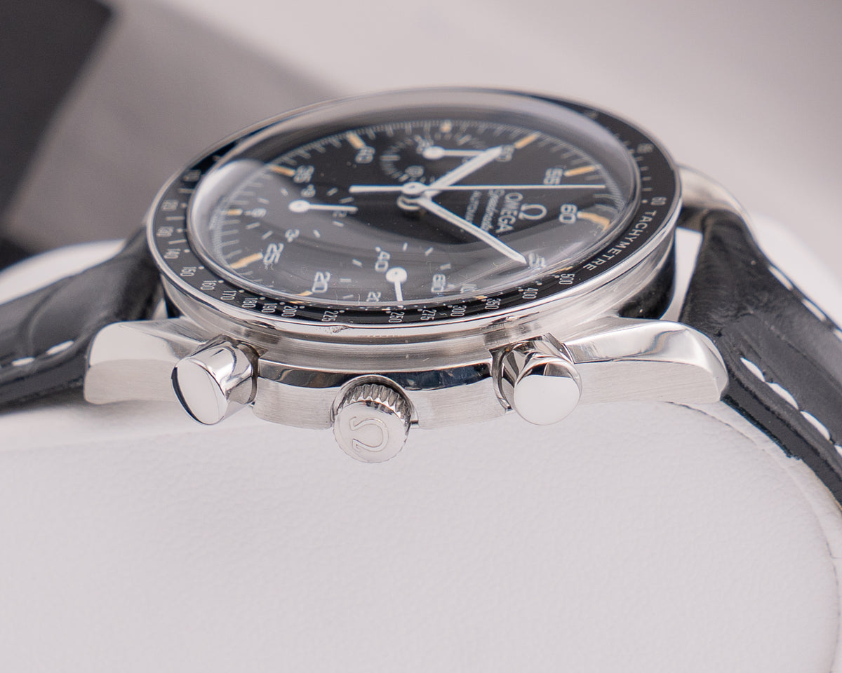 Omega Speedmaster 39mm 3510.50 Black Dial on Leather Strap