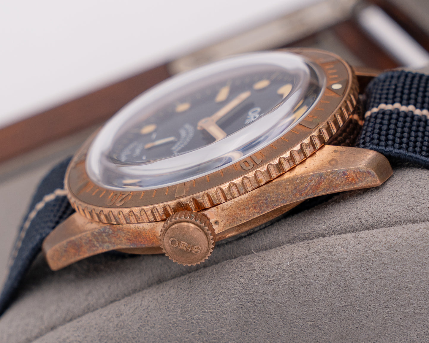 Oris Carl Brashear Calibre 401 Limited Edition 40mm Bronze Blue Dial