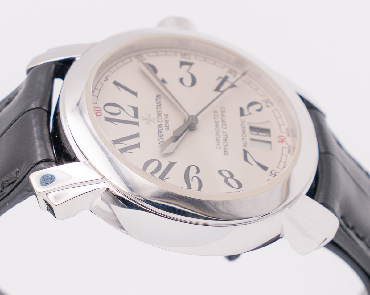Vacheron Constantin Malte 38mm 42015-000g-8902 White Gold Case Black Leather Strap
