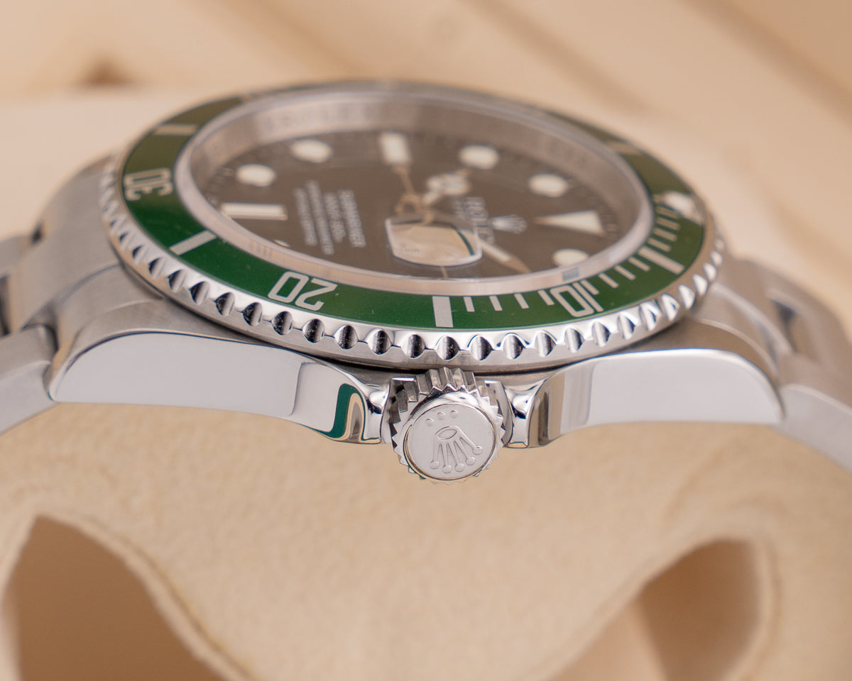 Rolex Submariner 40mm 16610lv  Black Dial "Kermit" 2007