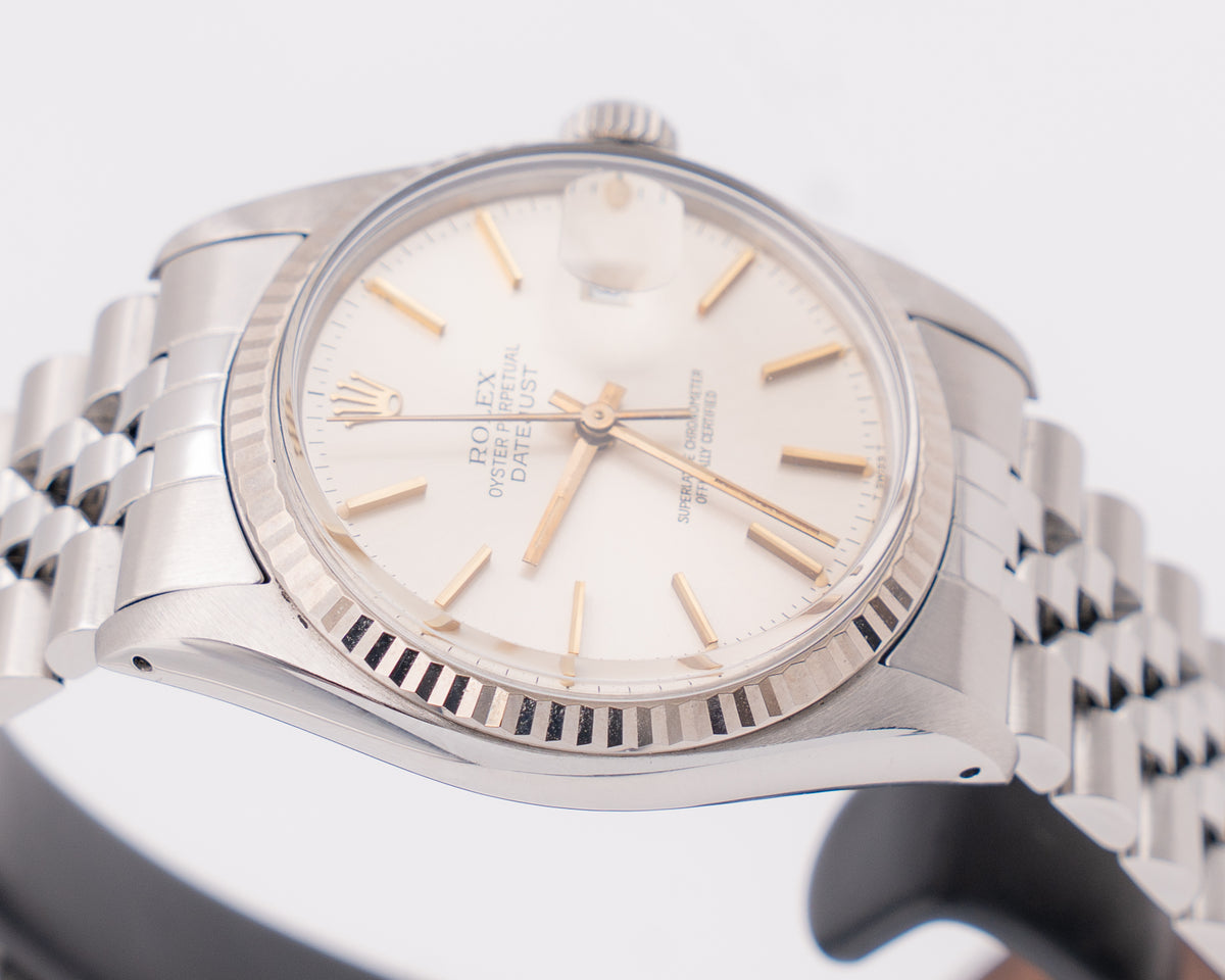Rolex datejust 36mm 16014 White Dial On Jubilee