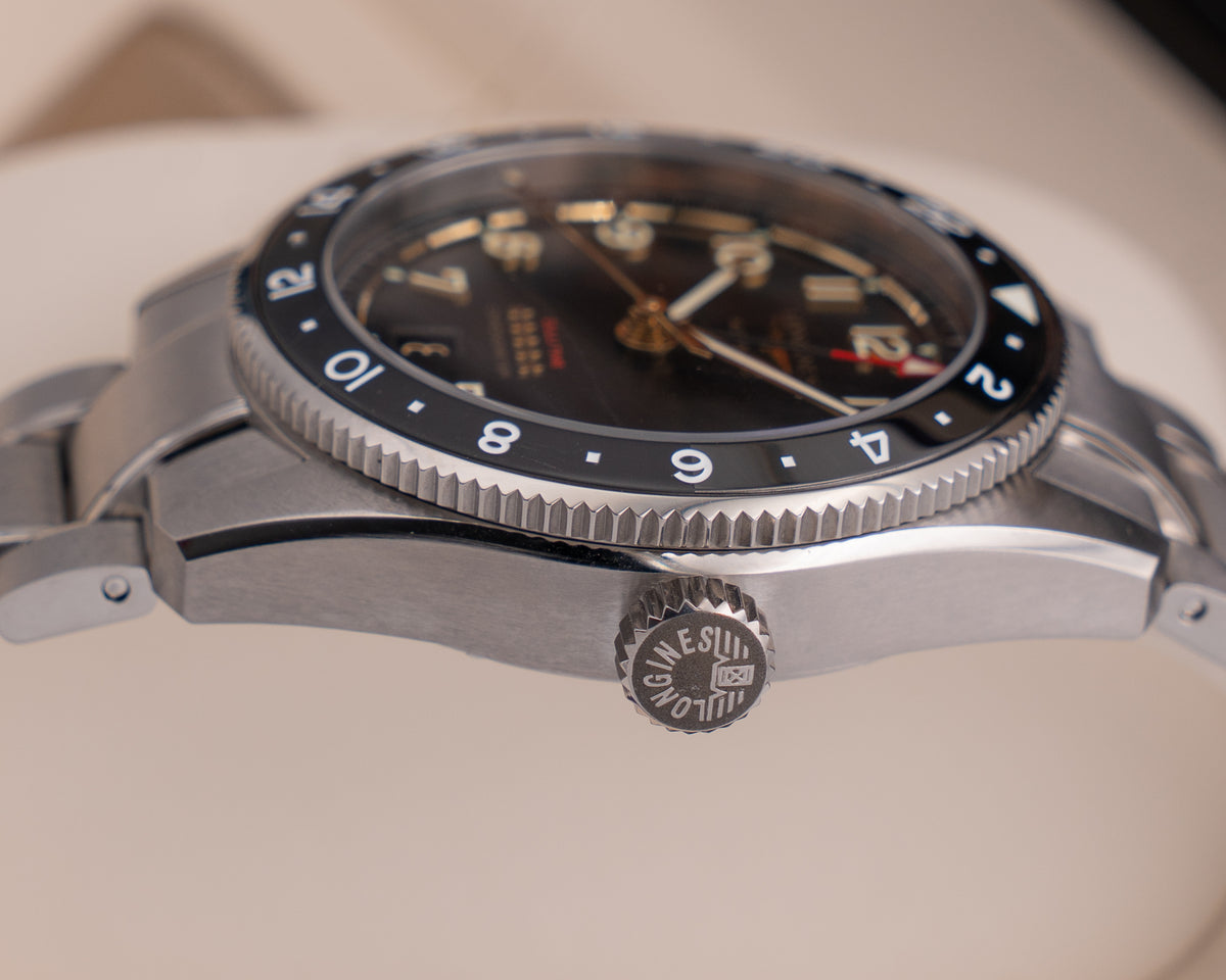 Longines Spirit Zulu Time 39mm L3.802.1.53.6 Titanium Black and Grey Bezel 2025