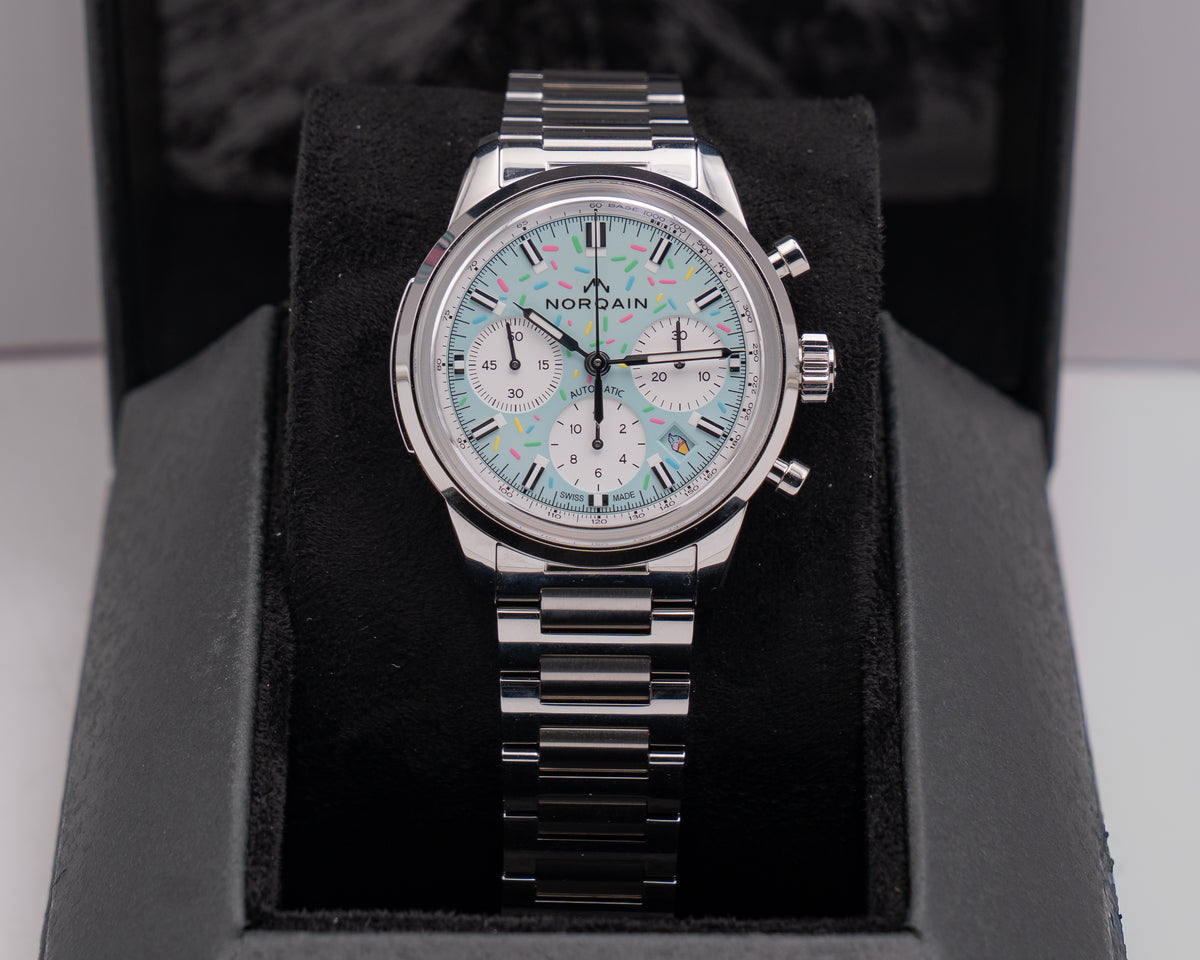 UNWORN Norqain Freedom Chrono 40mm N2201.19S04.A01 Enjoy Life Sprinkle Turqoise 2026