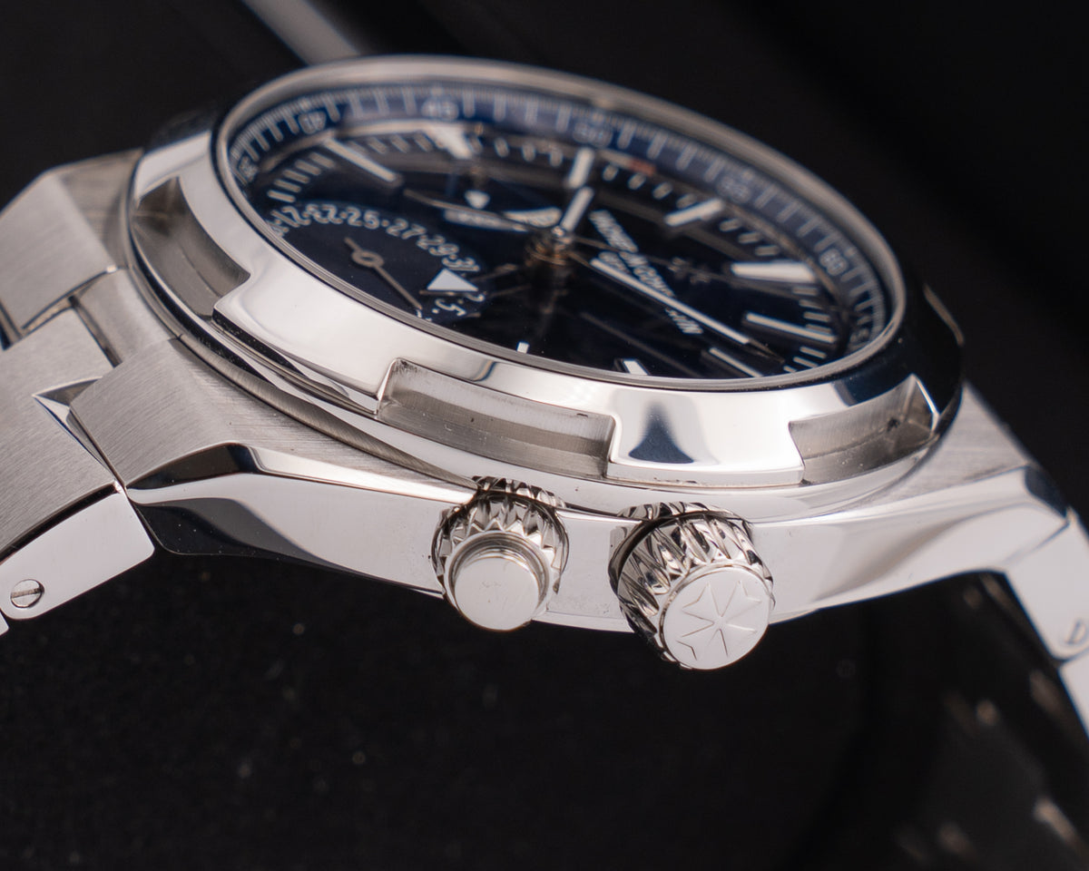 STICKERS ON CLASP Vacheron Constantin Overseas Dual Time 41mm 7900V/110A-B334 Blue Dial 2021