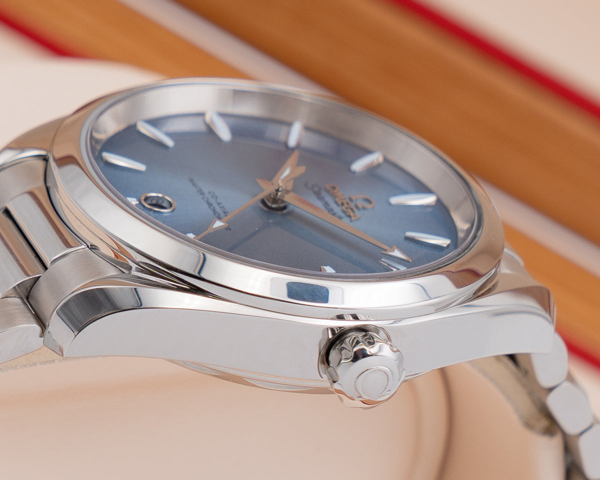UNWORN Omega Aqua Terra 150m Co‑axial Master Chronometer 38 MM 220.10.38.20.03.004 Summer Blue 2026