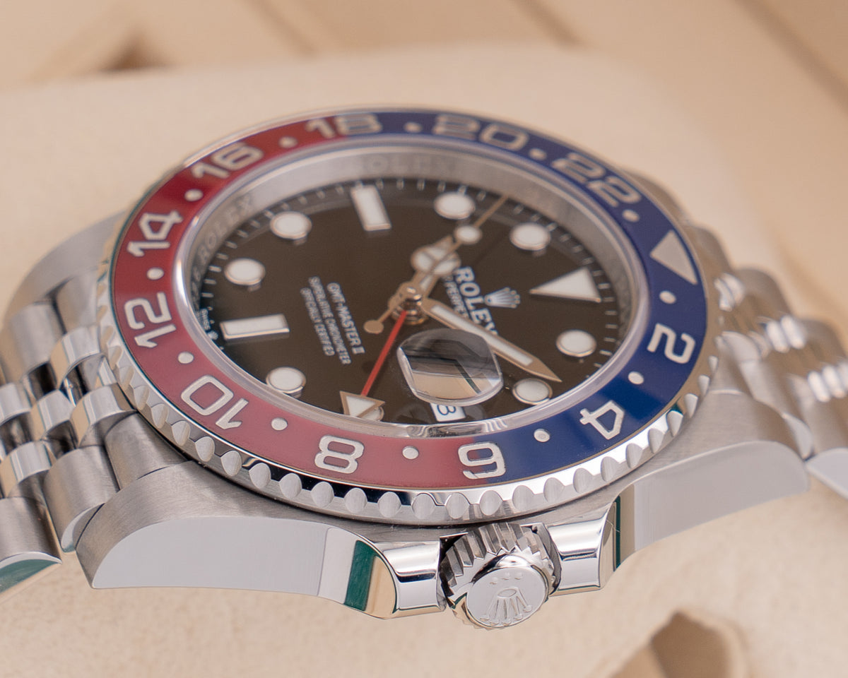 Rolex GMT II 40mm 126710BLRO Pepsi On Jubilee 2021
