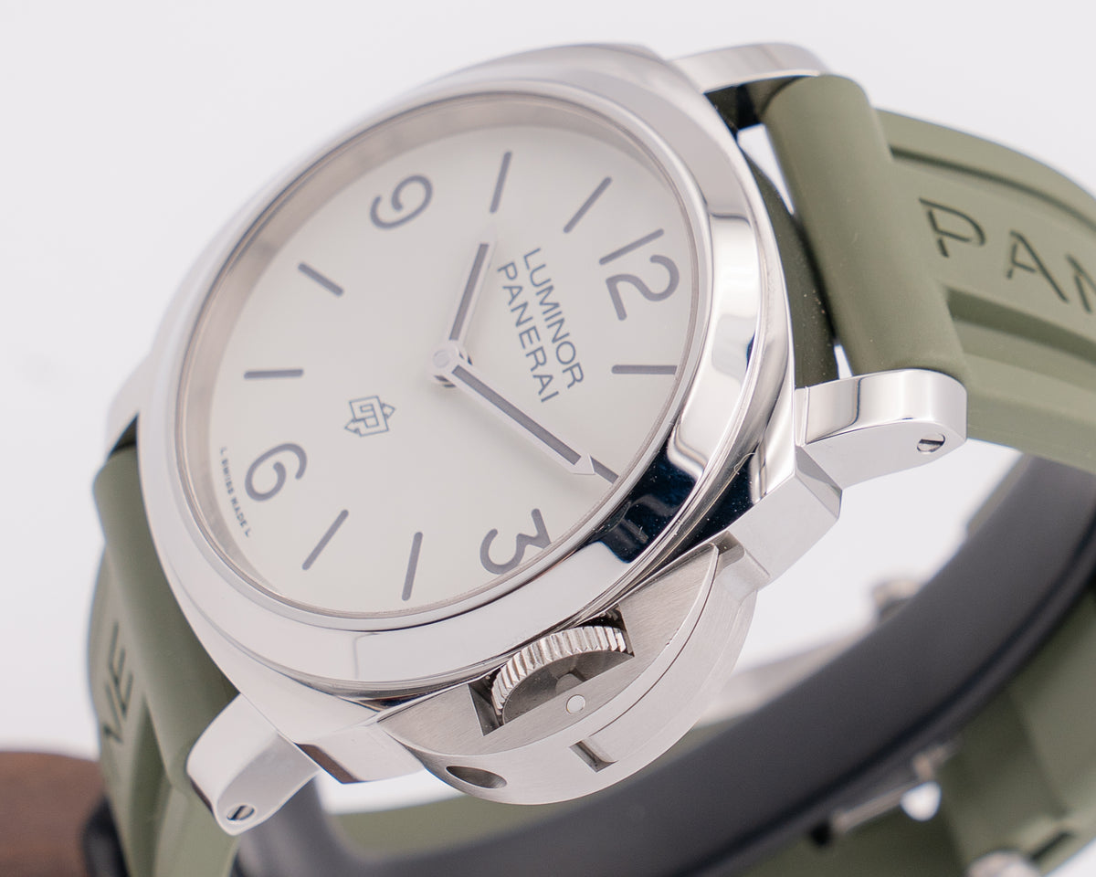 Panerai Luminor Base 44mm PAM01087 White Dial Green Strap 2026