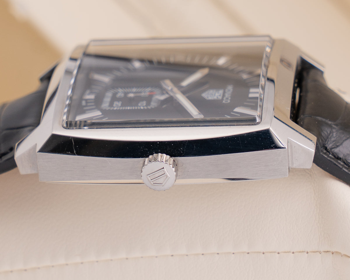 Tag Heuer Monaco 37mm WAW131 Black Dial Quartz