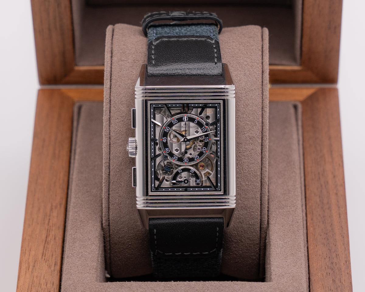 Jaeger leCoultre Reverso Tribute Q389848J chronograph Skeleton 2023