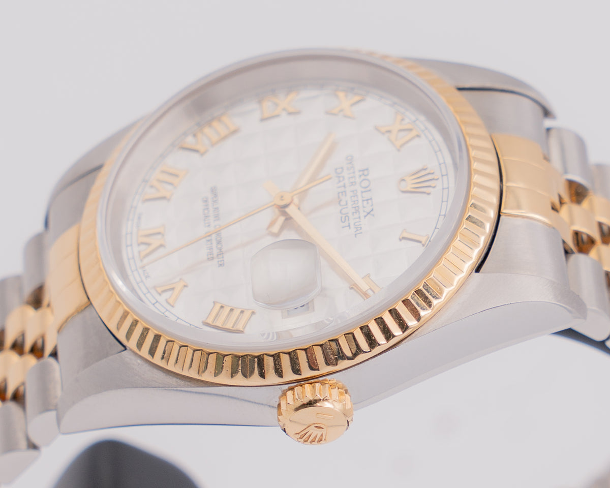 Rolex DateJust 36mm 16233 Pattern Dial Two Tone On Jubilee