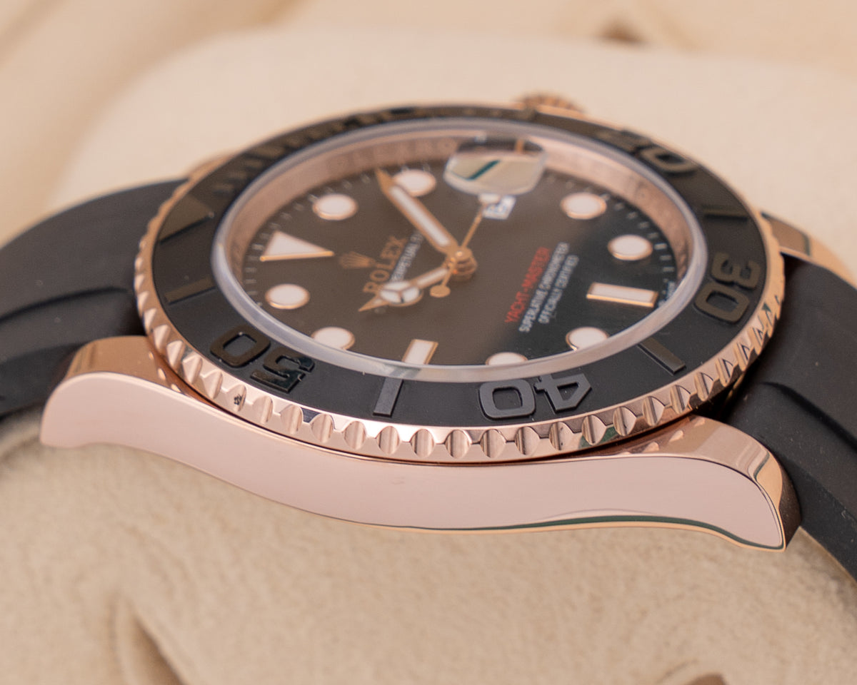 Rolex Yacht-Master 40mm 126655 Rose Gold On OysterFlex 2023