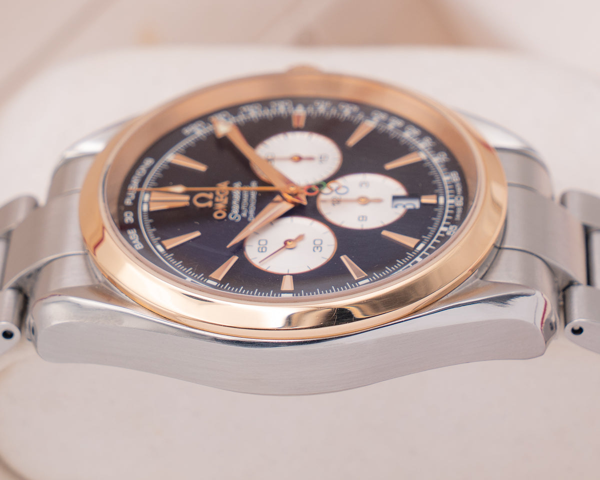 Omega Seamaster Aqua Terra 42mm 221.20.42.40.01.001 Two Tone Beijing Olympics 2008