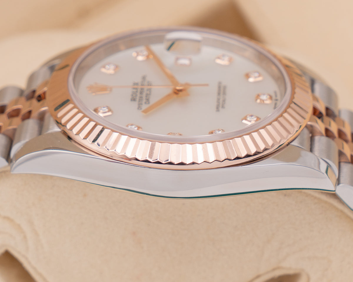 CPO Rolex Datejust 41mm  Fluted  MOP On Jubilee 2022