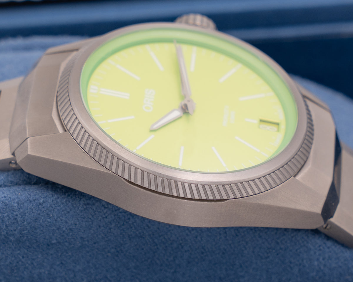 UNWORN STICKERED Oris ProPilot X Kermit Edition 39mm Green Dial Titanium [$5,100 RETAIL]