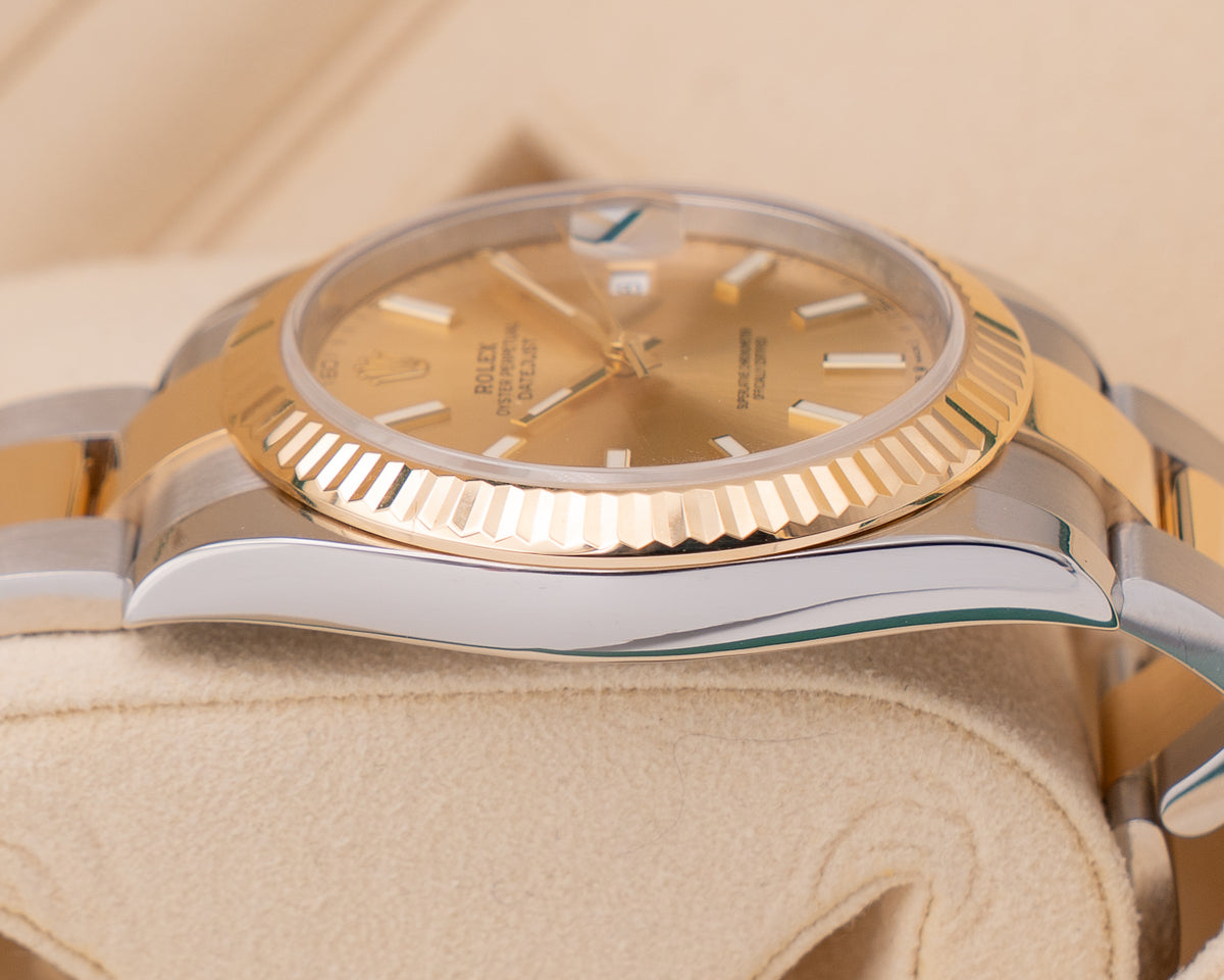 Rolex Datejust 41mm 126333 Fluted Champagne Dial 2019