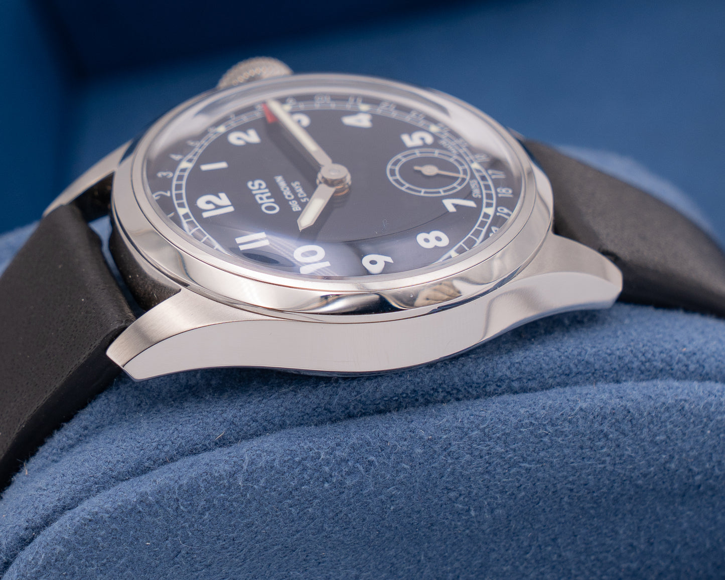 Oris Big Crown Pointer Date Calibre 403 38mm Blue Dial Leather