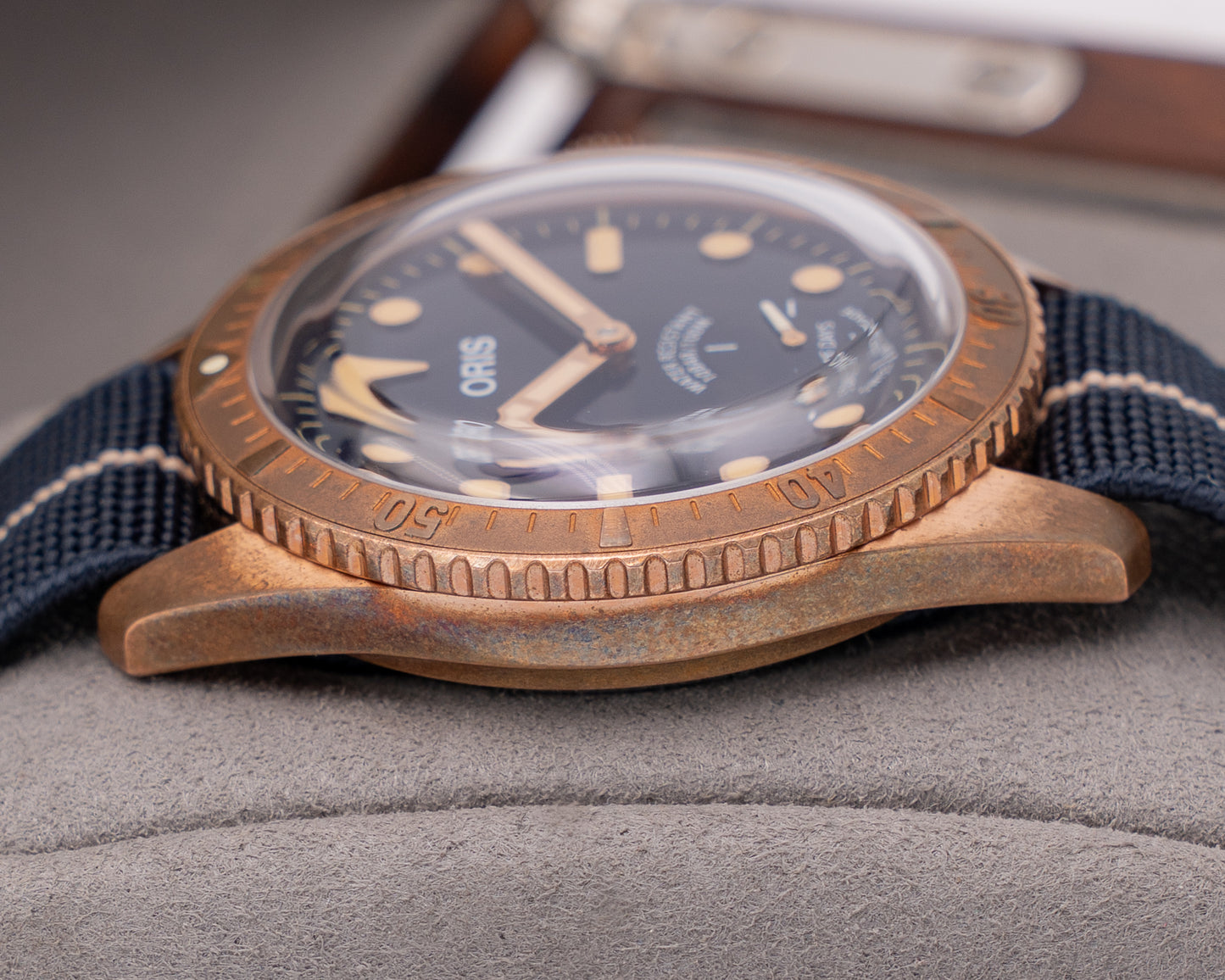 Oris Carl Brashear Calibre 401 Limited Edition 40mm Bronze Blue Dial