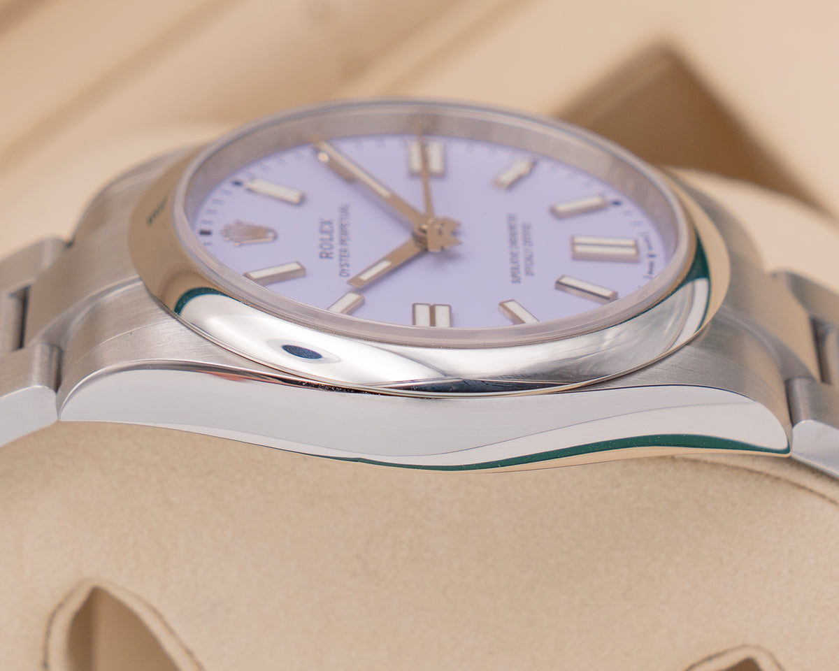 UNWORN WOOD CARD Rolex Oyster Perpetual 41mm 134300 Lavender 2026