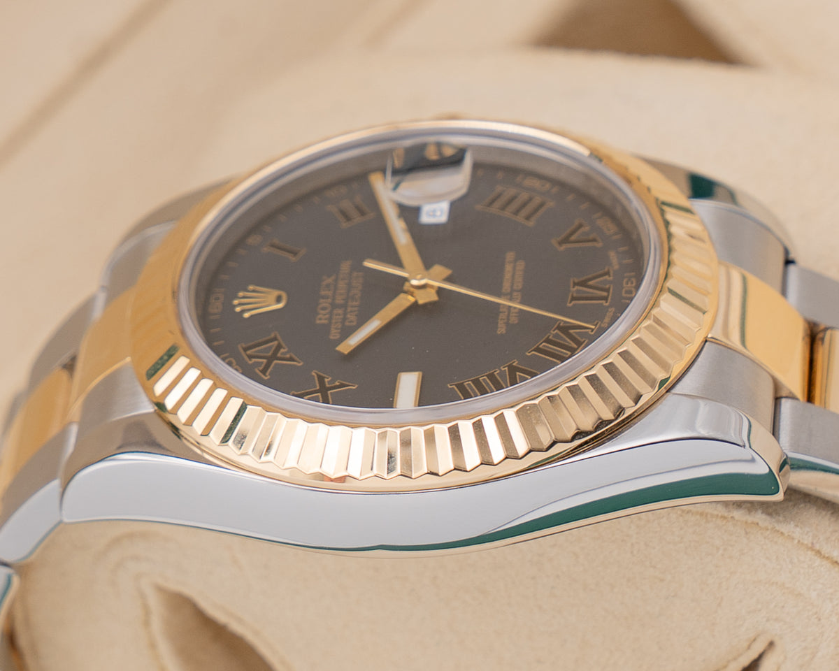 Rolex Datejust II 41mm 116333 Black Roman Dial 2010