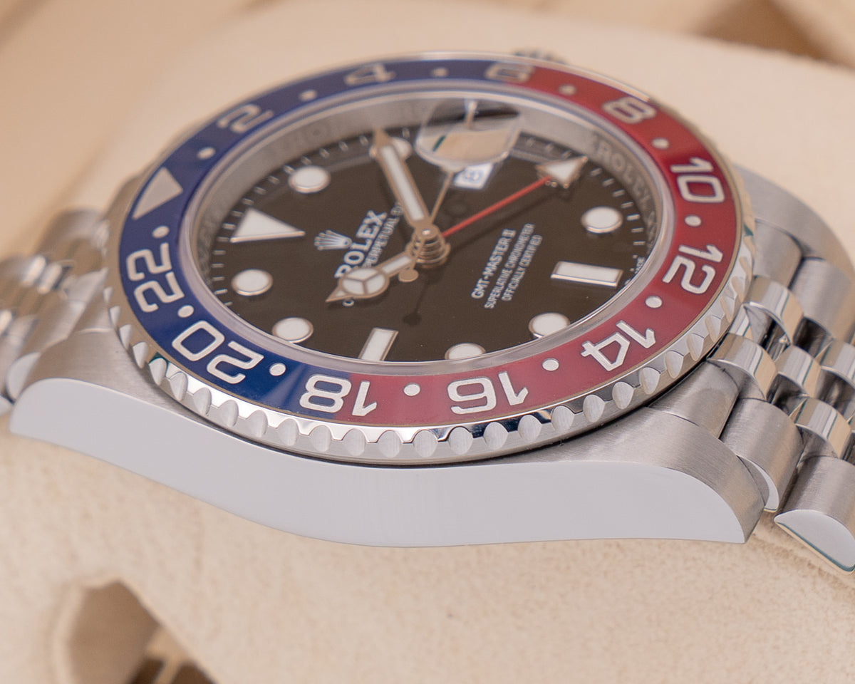 Rolex GMT II 40mm 126710BLRO Pepsi On Jubilee 2021