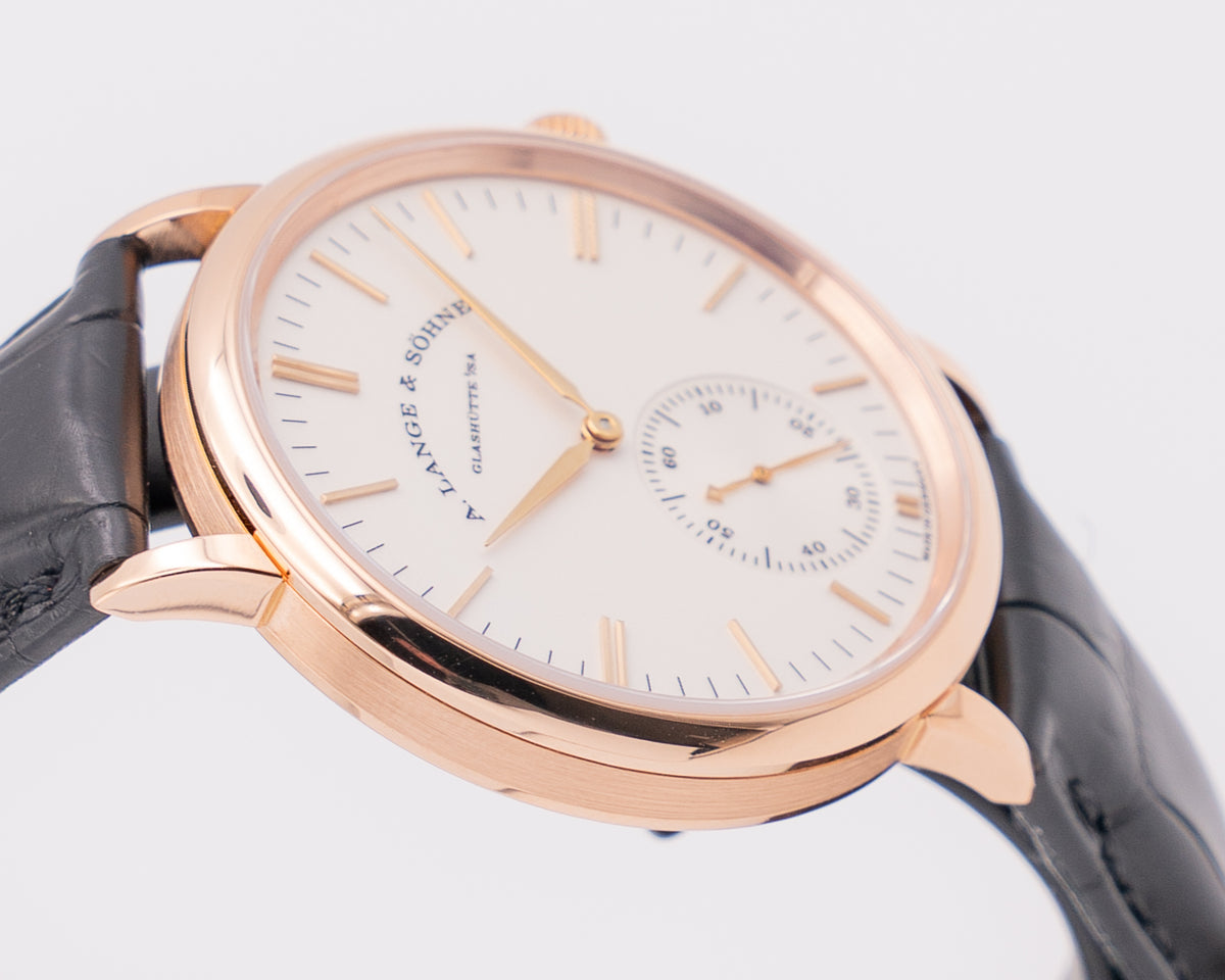 A. Lange & Söhne Saxonia 38,5mm automatic 380.033  Rose Gold White Dial 2015