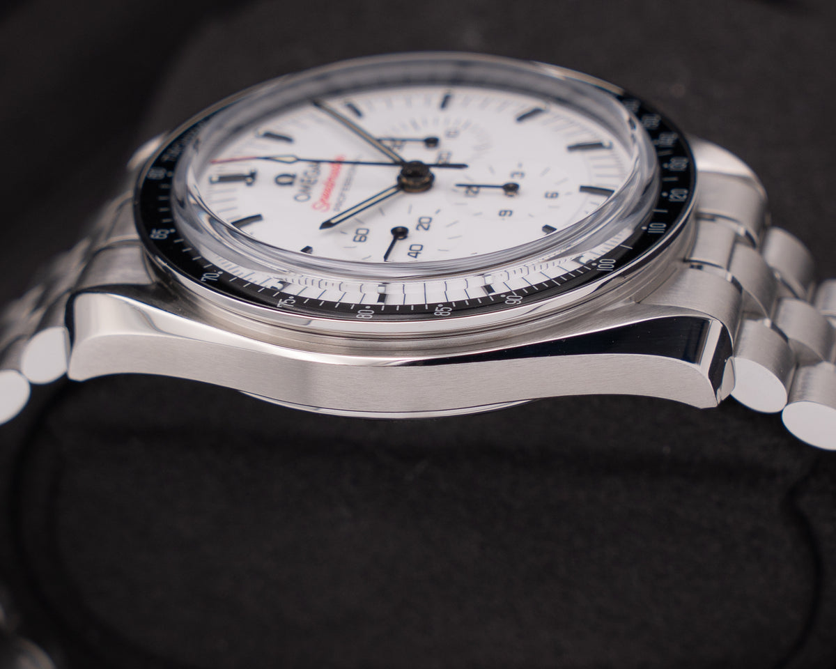 Omega Speedmaster 42mm 31030425004001 White Dial Chronograph
