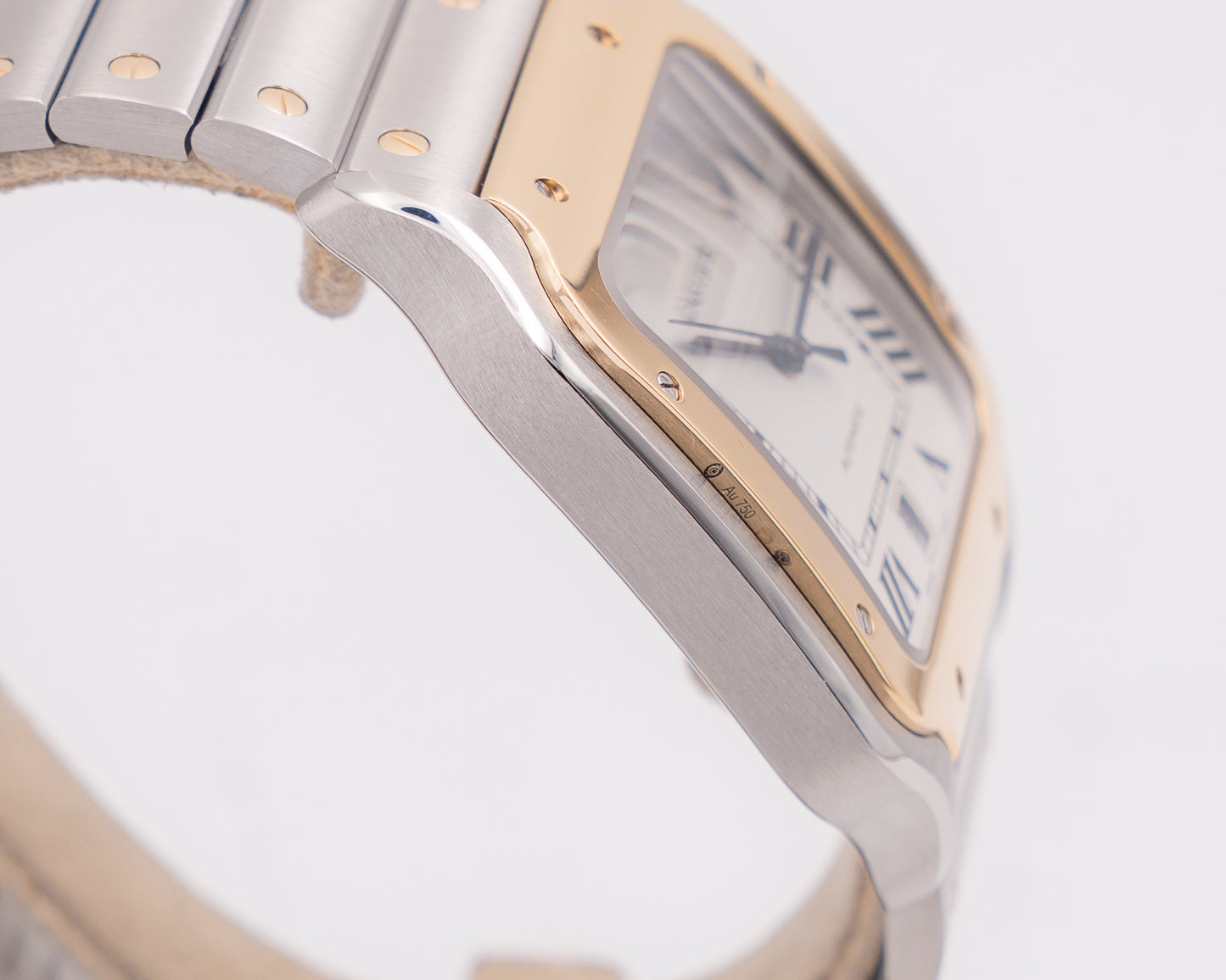 Santos de Cartier Large 39.8mm W2SA0009 Two Tone Yellow Gold