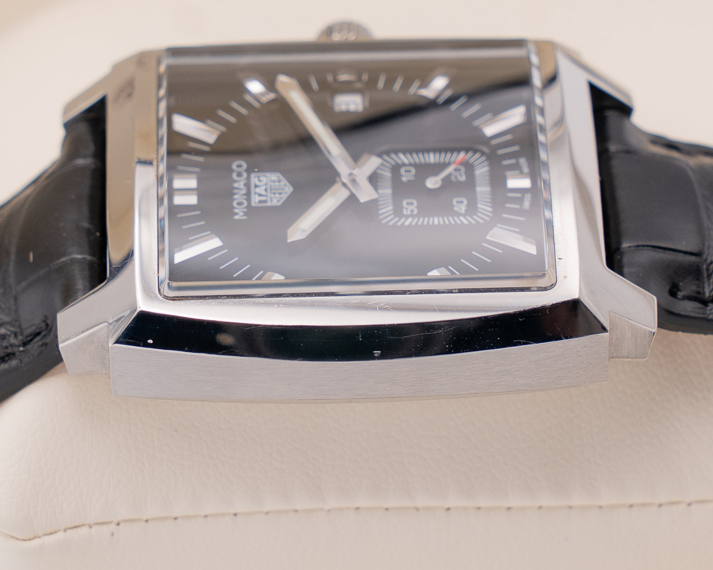 Tag Heuer Monaco 37mm WAW131 Black Dial Quartz