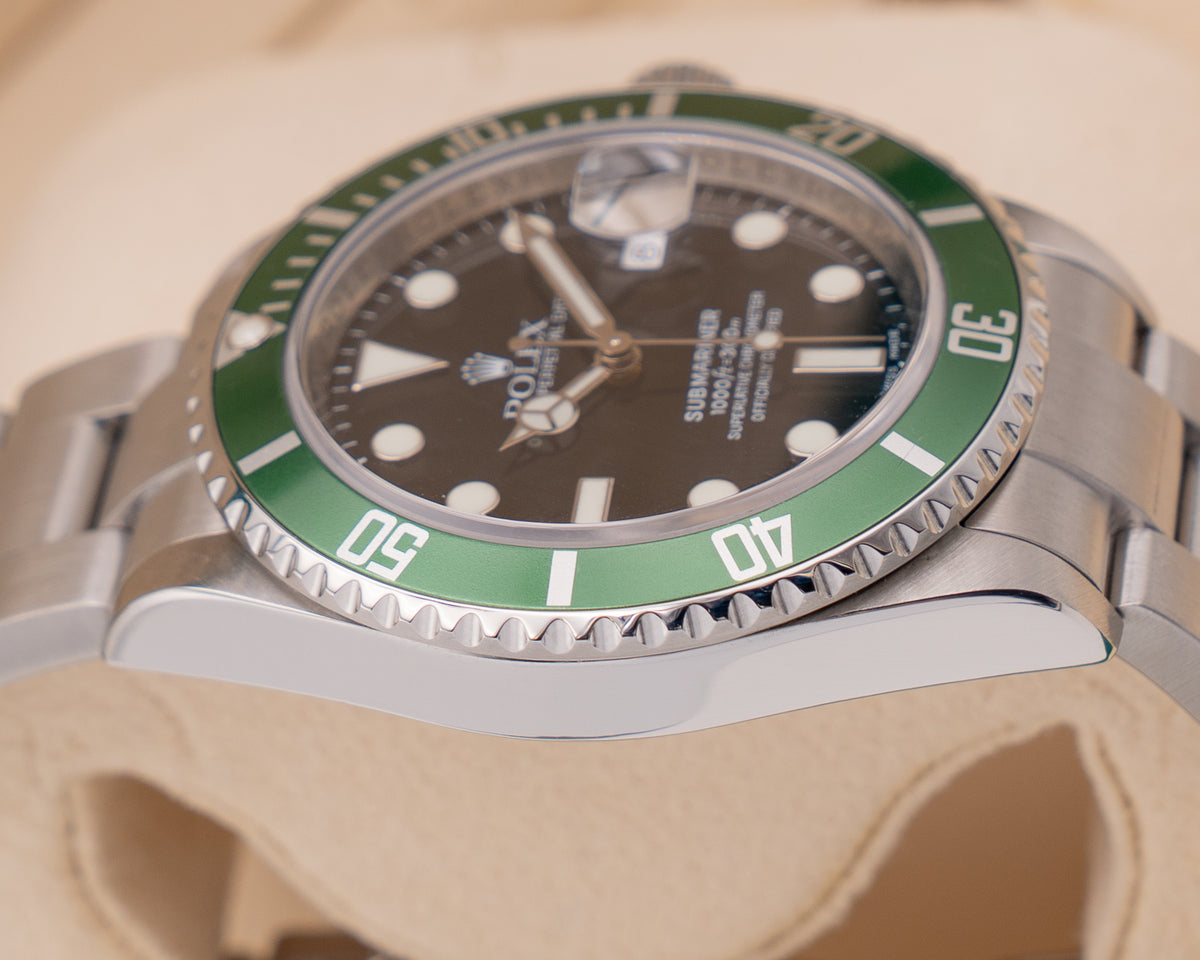 Rolex Submariner 40mm 16610lv  Black Dial "Kermit" 2007