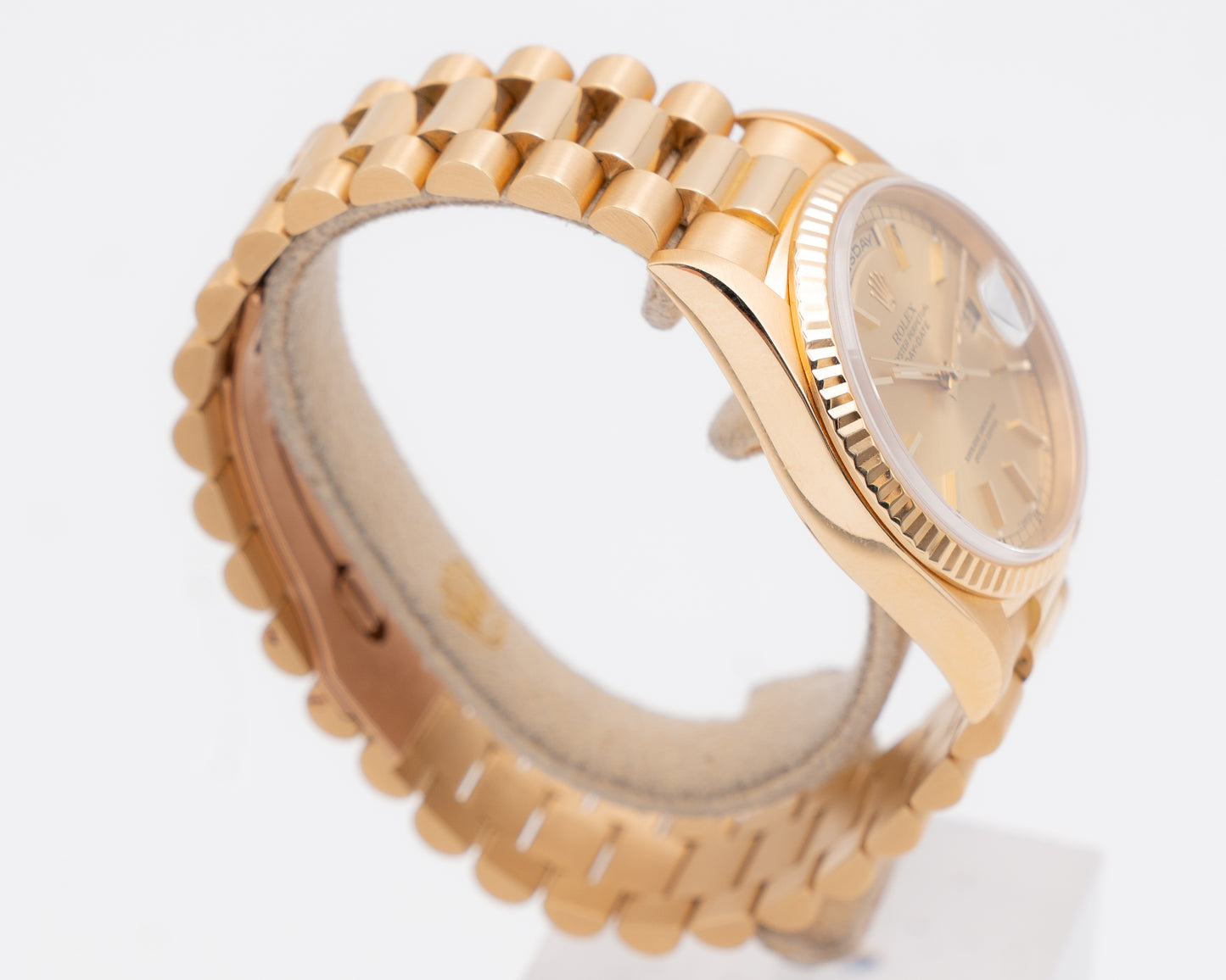 Rolex Day Date 36mm 18238 Gold Case Champagne Dial 2000