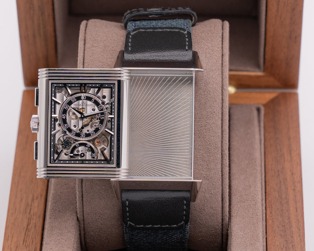 Jaeger leCoultre Reverso Tribute Q389848J chronograph Skeleton 2023