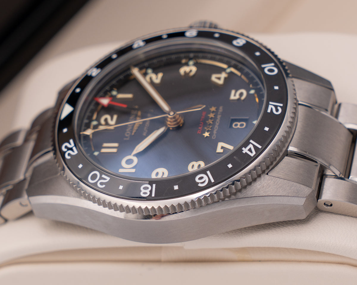 Longines Spirit Zulu Time 39mm L3.802.1.53.6 Titanium Black and Grey Bezel 2025