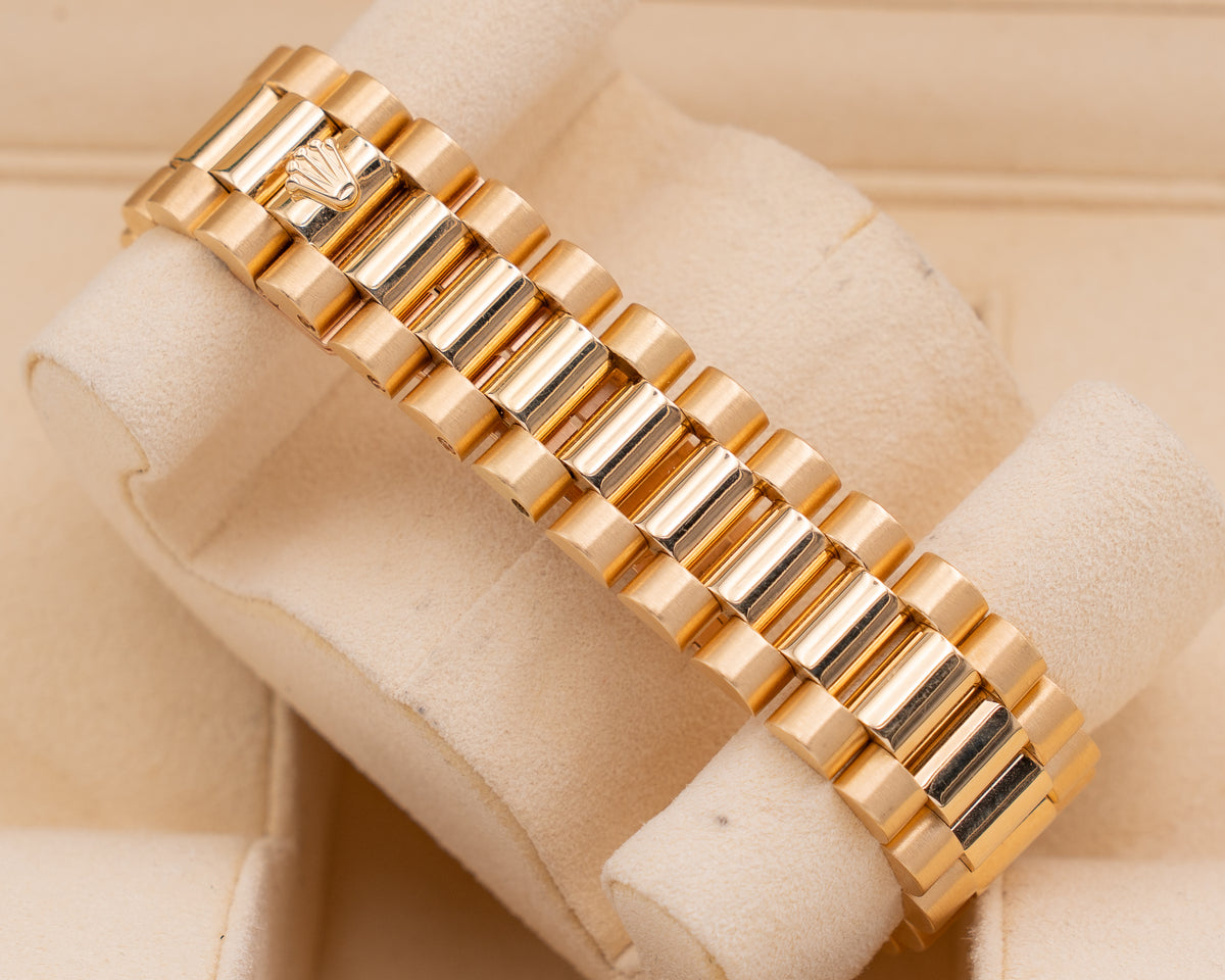 Rolex Day Date 36mm 18238 Gold Pyramid Dial 1990