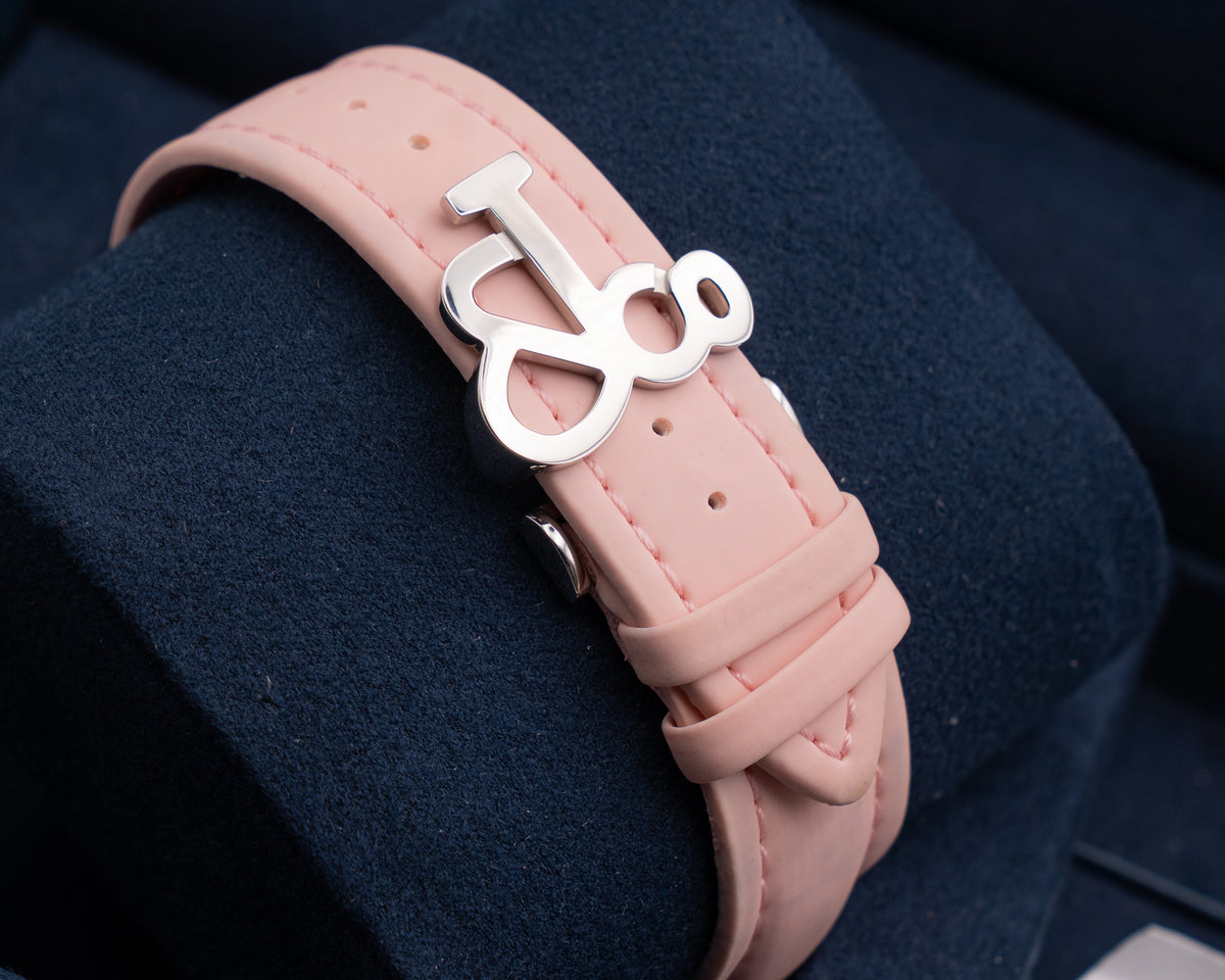 Jacob & Co Five Time Zone Mother of Pearl on Pink Strap