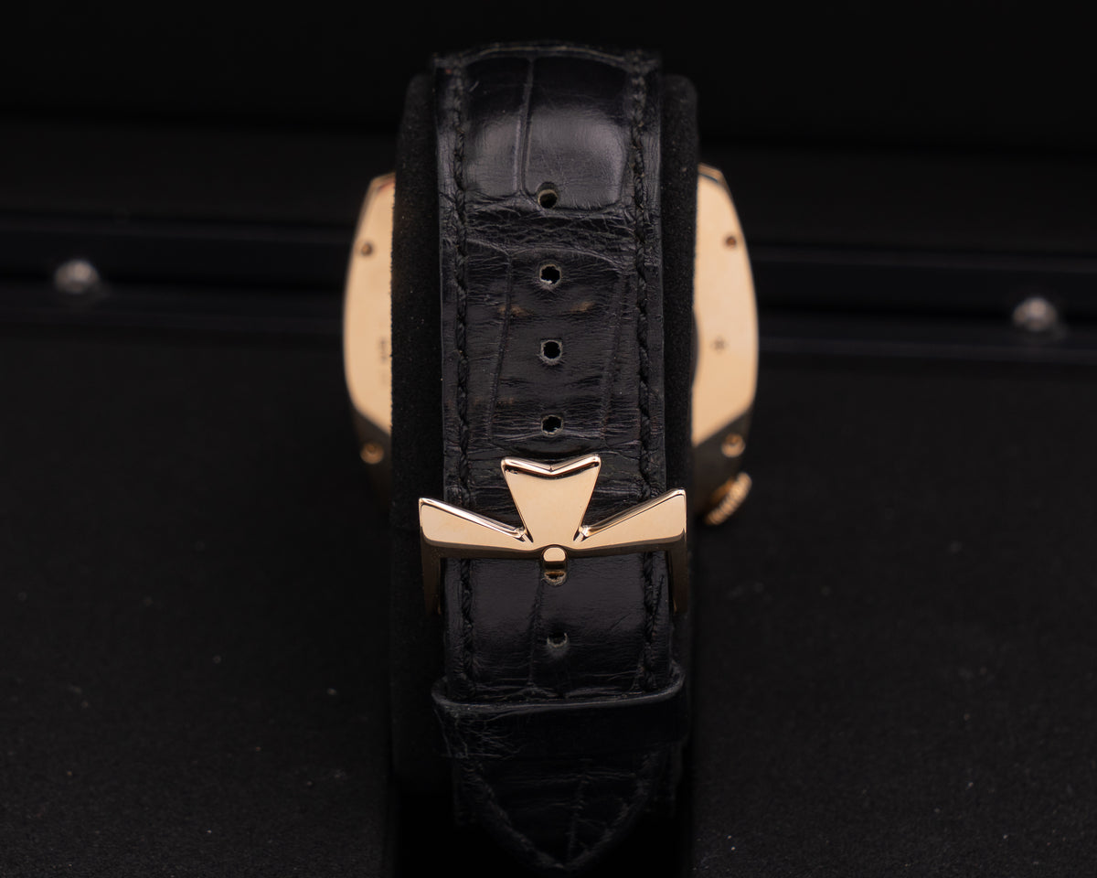 Vacheron Constantin Historiques American 1921 40mm 82035/000J-9964 Yellow Gold Black Strap 2015